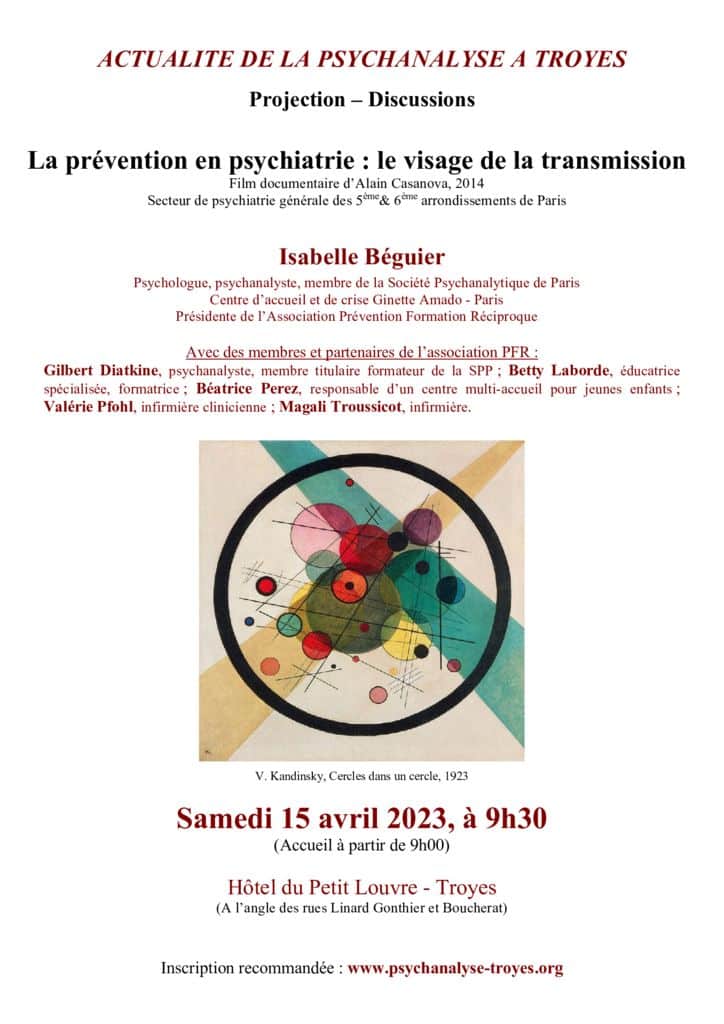 thumbnail of affiche conference Isabelle Beguier 15 avril 2023