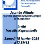 Journée d’étude de l'AEPPC : Pour une approche psychanalytique de la psychose