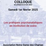 Colloque de la SPF : « Les pratiques psychanalytiques en institution de soins »